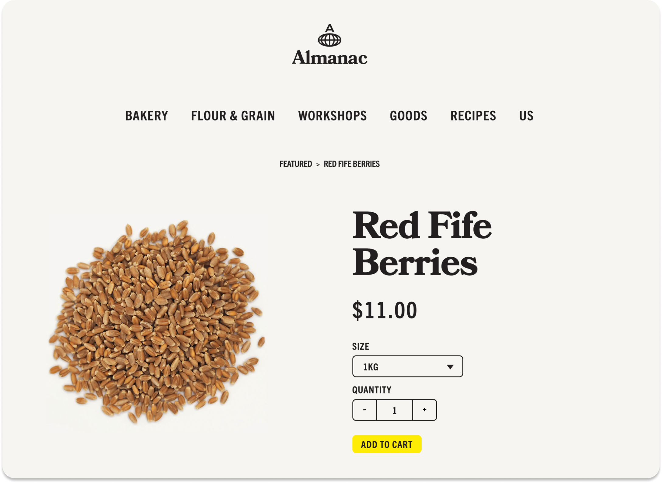 Almanac online product page. 